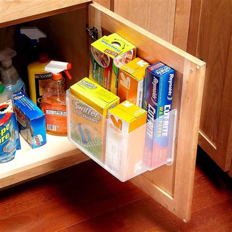 storage bin cabinet with doors